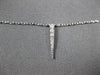 ESTATE .15CT DIAMOND 14KT WHITE GOLD 3D CLASSIC BY THE YARD SPIKY FUN NECKLACE