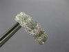 1.33CT DIAMOND 18K WHITE GOLD MULTI FLOWER CLUSTER LEVERBACK HANGING EARRINGS
