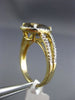 ESTATE 2.91CT DIAMOND & AAA SMOKY TOPAZ 14KT YELLOW GOLD HALO ENGAGEMENT RING