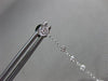 ESTATE .18CT DIAMOND 18KT WHITE GOLD 3D HEART ETOILE TEAR DROP HANGING EARRINGS