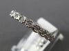 ESTATE .50CT ROUND CUT DIAMOND 14K WHITE GOLD 3D WEDDING ANNIVERSARY RING #21121
