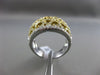ESTATE WIDE 1.11CT DIAMOND 18KT TWO TONE GOLD 3D OPEN FILIGREE COCKTAIL RING