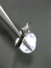 ESTATE .15CT PRINCESS DIAMOND 14K WHITE GOLD 3D SOLITAIRE BEZEL ENGAGEMENT RING