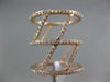ESTATE .96CT DIAMOND 18K ROSE GOLD 3D CLASSIC FILIGREE ETERNITY ANNIVERSARY RING