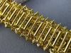 ESTATE EXTRA LARGE GIA 36.27CT FANCY INTENSE MULTI DIAMOND 18KT GOLD 3D BRACELET