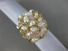 ESTATE EXTRA LARGE AAA SOUTH SEA & PINK QUARTZ 14KT YELLOW GOLD FUN RING #26303