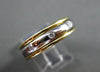 ESTATE .38CT DIAMOND 14KT TWO TONE GOLD ETOILE FLOATING ETERNITY RING 5mm #21324