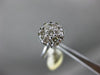 ESTATE .40CT DIAMOND 14KT WHITE GOLD 3D CLUSTER FLOWER FRIENDSHIP PROMISE RING