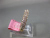 ESTATE .80CT PINK DIAMOND 18KT ROSE GOLD PAVE CLASSIC ETERNITY ANNIVERSARY RING