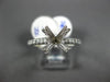 ESTATE .56CT DIAMOND 14KT WHITE GOLD CLASSIC 8 PRONG SEMI MOUNT ENGAGEMENT RING