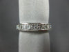 ESTATE WIDE 1.08CT PRINCESS DIAMOND PLATINUM 3D 9 STONE ANNIVERSARY RING #19558