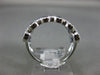 ESTATE WIDE 3.42CT DIAMOND & AAA SAPPHIRE 14KT GOLD 3D INFINITY ANNIVERSARY RING