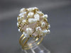 ESTATE EXTRA LARGE AAA SOUTH SEA & PINK QUARTZ 14KT YELLOW GOLD FUN RING #26303