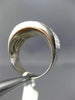ESTATE LARGE 2.02CT ROUND & PRINCESS DIAMOND 18KT WHITE GOLD 3D ANNIVERSARY RING