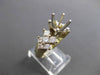 ESTATE LARGE 1.65CT DIAMOND 14KT TWO TONE GOLD SEMI MOUNT ENGAGEMENT RING #18016