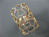 MASSIVE 1.75CT DIAMOND 14KT ROSE GOLD MULTI SHAPE FILIGREE RECTANGULAR WEB RING