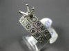 ESTATE .96CT DIAMOND PLATINUM SQUARE FILIGREE SEMI MOUNT ENGAGEMENT RING SET