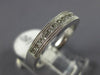 ESTATE .25CT DIAMOND 14K WHITE GOLD 3D CLASSIC MILGRAIN CHANNEL ANNIVERSARY RING