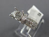 ESTATE .94CT DIAMOND 18KT WHITE GOLD 3D OPEN FILIGREE SEMI MOUNT ENGAGEMENT RING