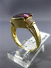 ESTATE WIDE 2.86CT DIAMOND & AAA AMETHYST 18K YELLOW GOLD ENGAGEMENT RING #21699