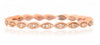 ESTATE .03CT DIAMOND 14K ROSE GOLD ROUND & MARQUISE SHAPE SEMI ETERNITY FUN RING