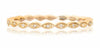 ESTATE .03CT DIAMOND 14KT YELLOW GOLD ROUND & MARQUISE SHAPE SEMI ETERNITY RING