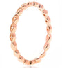 ESTATE .03CT DIAMOND 14K ROSE GOLD ROUND & MARQUISE SHAPE SEMI ETERNITY FUN RING