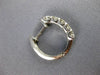 ESTATE .80CT DIAMOND 18KT WHITE GOLD CHANNEL 5 STONE ROUND HUGGIE HOOP EARRINGS