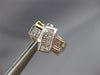 ESTATE 1.16CT DIAMOND 14K TWO TONE GOLD CLASSIC PRINCESS CLIP ON EARRINGS #18198