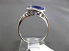 ESTATE WIDE 2.52CT DIAMOND & TANZANITE 18KT WHITE GOLD INFINITY ENGAGEMENT RING