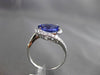 ESTATE WIDE 2.52CT DIAMOND & TANZANITE 18KT WHITE GOLD INFINITY ENGAGEMENT RING