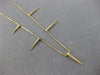ESTATE .15CT DIAMOND 14KT YELLOW GOLD 3D CLASSIC BY THE YARD SPIKY FUN NECKLACE