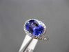 ESTATE WIDE 2.52CT DIAMOND & TANZANITE 18KT WHITE GOLD INFINITY ENGAGEMENT RING