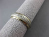 ESTATE 14KT WHITE & YELLOW GOLD CLASSIC SOLID WEDDING BAND RING 6mm #23222