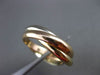 ESTATE 14K TRI COLOR GOLD CLASSIC TRINITY WEDDING ANNIVERSARY RING 9mm #23577