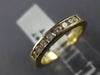 ESTATE .35CT DIAMOND 14KT YELLOW GOLD 8 STONE CHANNEL ANNIVERSARY RING #9087
