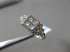ESTATE .50CT DIAMOND 14KT WHITE GOLD 3D SQUARE FILIGREE MILGRAIN PROMISE RING