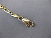 ESTATE LONG 14KT YELLOW GOLD CLASSIC FIGARO LOBSTER LOCK BRACELET #ELVINA61