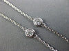 ESTATE 1.44CT DIAMOND 14KT WHITE GOLD 3D DIAMOND BY THE YARD CLASSIC NECKLACE