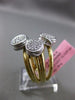 ESTATE LARGE .42CT DIAMOND 14KT TWO TONE GOLD 3D MULTI ROW CLUSTER ETOILE RING