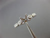 ESTATE .14CT DIAMOND 14KT WHITE GOLD 3D FLOWER LEAF SEMI MOUNT ENGAGEMENT RING