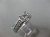 ESTATE .62CT DIAMOND 14KT WHITE GOLD 4 PRONG CHANNEL SEMI MOUNT ENGAGEMENT RING