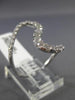 ESTATE LARGE .81CT DIAMOND 18KT WHITE GOLD 3D CLASSIC SWIRL JOURNEY LOVE RING