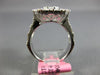 LARGE 2.88CT DIAMOND 18KT WHITE GOLD 3D SQUARE OCTAGON FILIGREE ANNIVERSARY RING