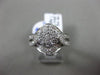 ESTATE 1.80CT DIAMOND 14KT WHITE GOLD 3D CLUSTER HALO FLOWER FRIENDSHIP RING