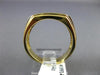 ESTATE WIDE .30CT DIAMOND 14KT WHITE & YELLOW GOLD THREE STONE MEN'S RING #10914