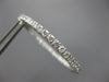 ESTATE LARGE 2.45CT DIAMOND 14KT WHITE GOLD INSIDE OUT HOOP LOVE EARRINGS #25977