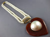 ANTIQUE EXTRA LARGE .26CT ROSE CUT DIAMOND & MULTI GEM 14KT YELLOW GOLD NECKLACE
