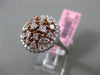 ESTATE LARGE GIA 1.41CT MULTI COLOR DIAMOND 18KT WHITE & ROSE GOLD COCKTAIL RING