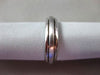 ESTATE 14KT WHITE GOLD CLASSIC MATTE & SHINY WEDDING ANNIVERSARY RING 5mm #1612